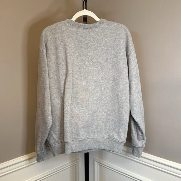 Zara into the classics size medium in GRAY MARL RIB SWEATSHIRT LIMITED EDITION - Picture 7 of 8